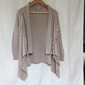 Lucky Brand Open Front‎ Fringe Cardigan